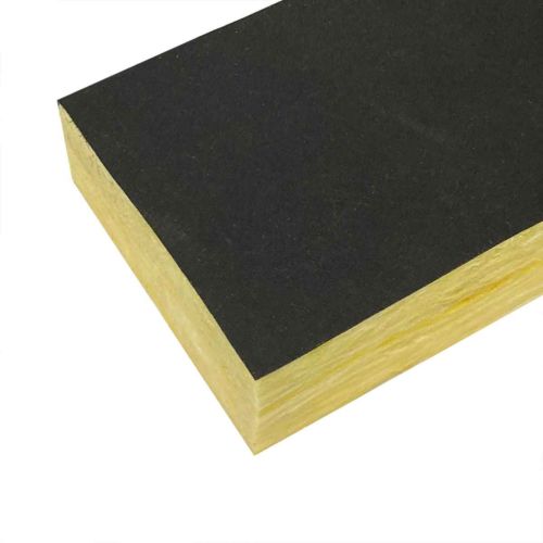 ฉนวนใยแก้ว ผ้า Glass Cloth 1 ด้าน สีดำ