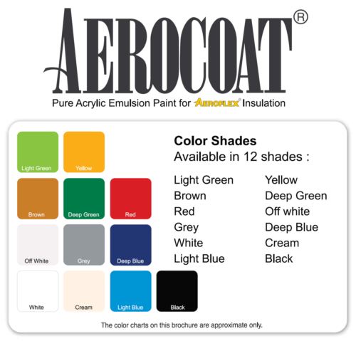 เฉดสีทาฉนวน aeroflex รุ่น AEROCOAT