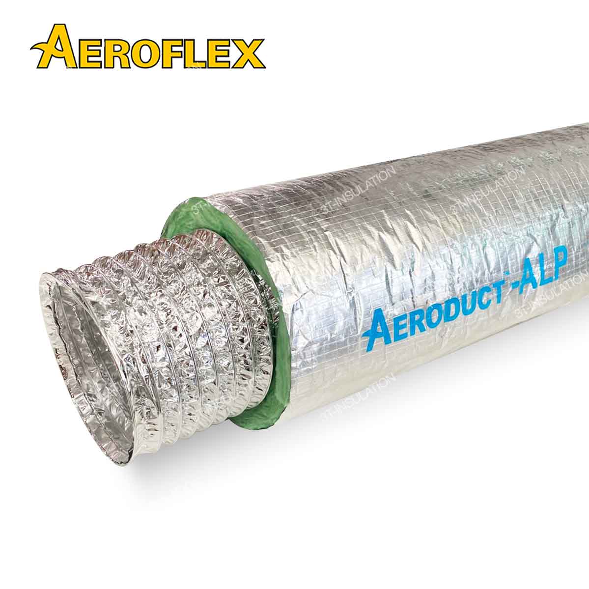 AERODUCT ท่อลมชนิดหุ้มฉนวนใยแก้ว | 3T-INSULATION ท่อลมหุ้มฉนวนใยแก้ว AERODUCT (Insulated Flexible Duct)