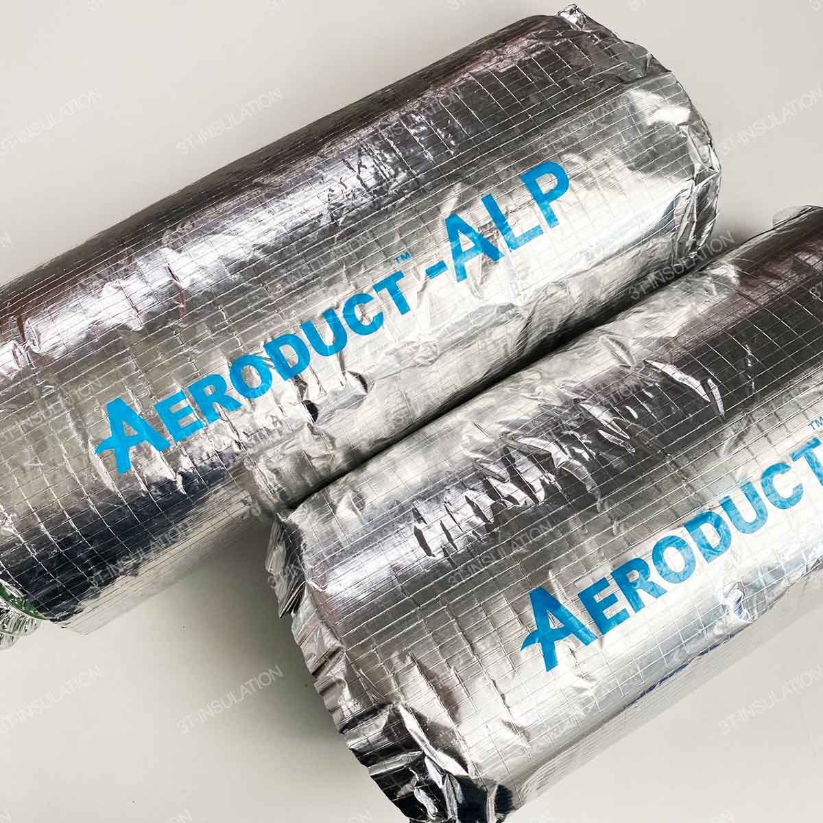 AERODUCT ท่อลมชนิดหุ้มฉนวนใยแก้ว | 3T-INSULATION อลูมิเนียมฟอยล์ชั้นนอกหุ้มฉนวน AERODUCT รุ่น ALP