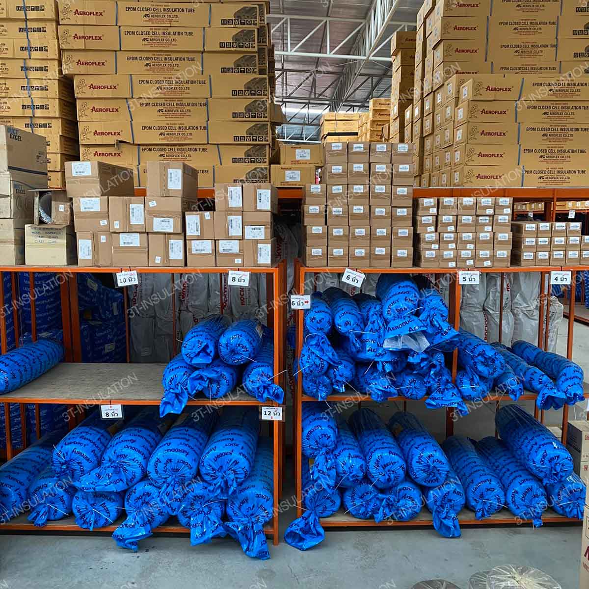 AERODUCT ท่อลมชนิดหุ้มฉนวนใยแก้ว | 3T-INSULATION สต็อคสินค้า AERODUCT