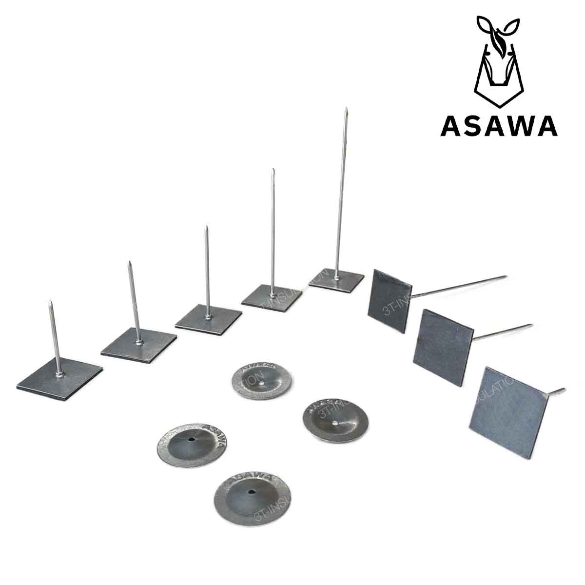 ASAWA LOCK หนามเตยเทป (ใส) | 3T-INSULATION ASAWA LOCK หนามเตยเทป (ใส) ติดฉนวนกันความร้อน หมุดยึดฉนวนกันความร้อน