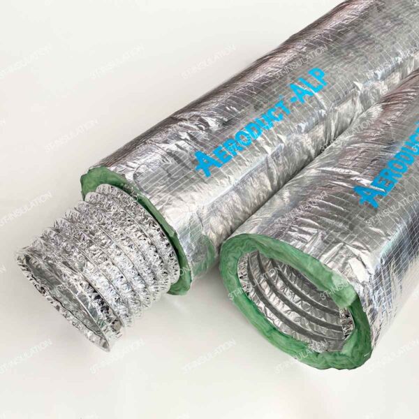 AERODUCT ท่อลมชนิดหุ้มฉนวนใยแก้ว | 3T-INSULATION AERODUCT หุ้มฉนวนใยแก้วสีเขียว รุ่น ALP