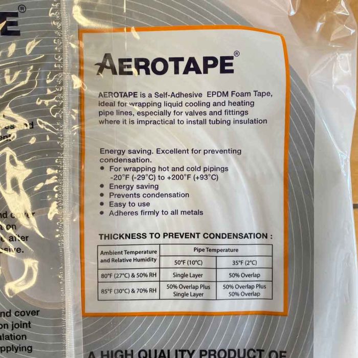 รายละเอียดสินค้า เทปพันฉนวนยางดำ AEROTAPE