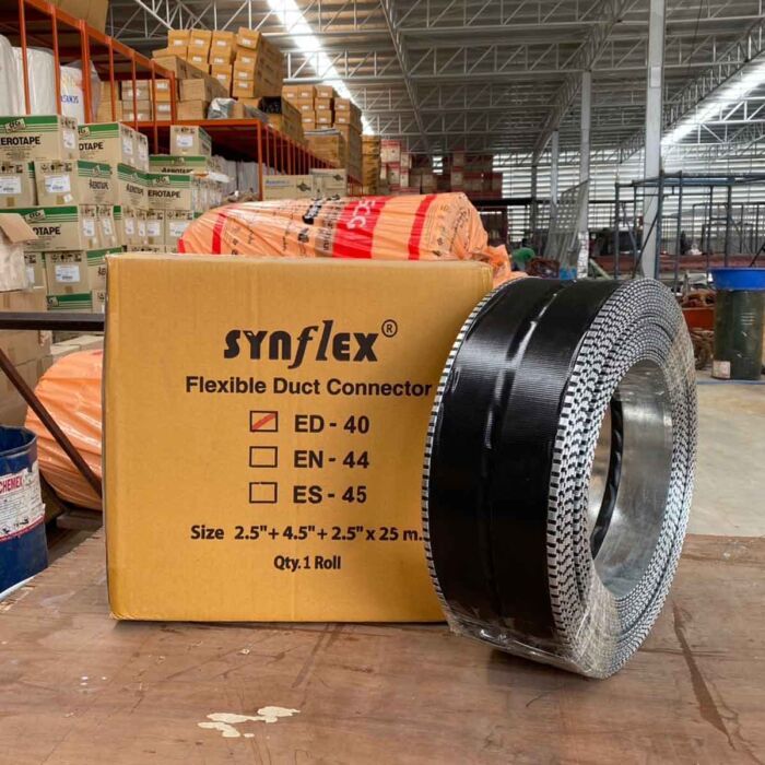 ผ้าใบท่อดักท์ขอบสังกะสี (Flexible Duct Connector) Synflex - ED-40