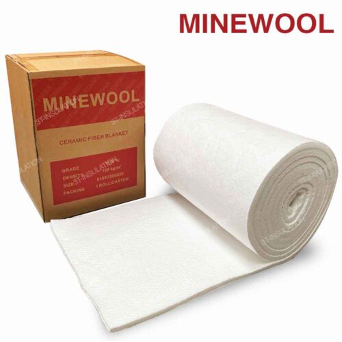 MINEWOOL ฉนวนกันความร้อนเซรามิกไฟเบอร์ ชนิดม้วน (Ceramic Fiber Blanker)