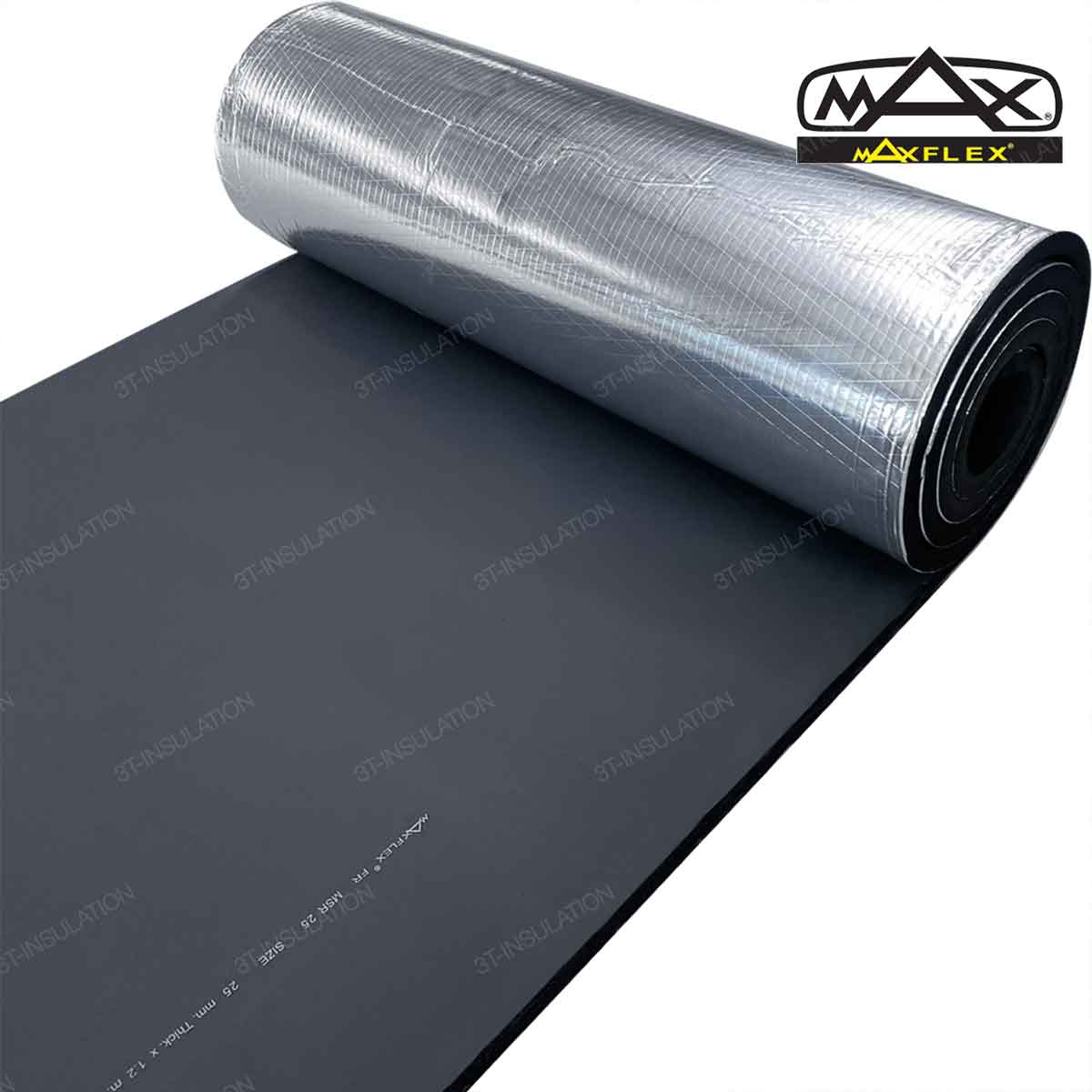 ฉนวนยางดำเคลือยฟอยล์ MAXFLEX FSK ภายในอาคาร สำหรับงานฉนวนหุ้มท่อลมแอร์