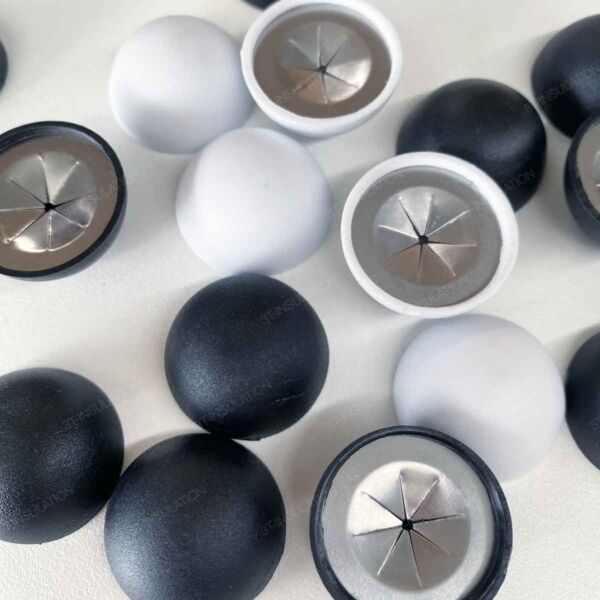 ASAWA Plastic Dome Washer หมวกพลาสติกครอบหนามเตย | 3T-INSULATION หมวกครอบพลาสติกสำหรับล็อกฉนวนกันเสียง