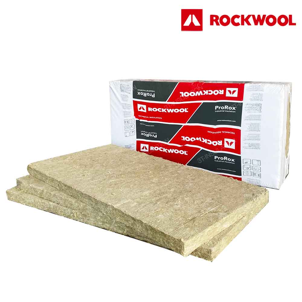 ฉนวนใยหิน ROCKWOOL ProRox SL ชนิดแผ่น (SLAB) | 3T-INSULATION ฉนวนใยหิน ROCKWOOL รุ่น ProRox SL สำหรับงานอุตสาหกรรม
