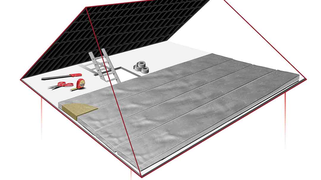 ฉนวนกันความร้อนบนฝ้า ROCKCHILL | 3T-INSULATION วิธีการติดตั้งฉนวนกันความร้อน ROCKCHILL สำหรับฝ้า-เพดาน