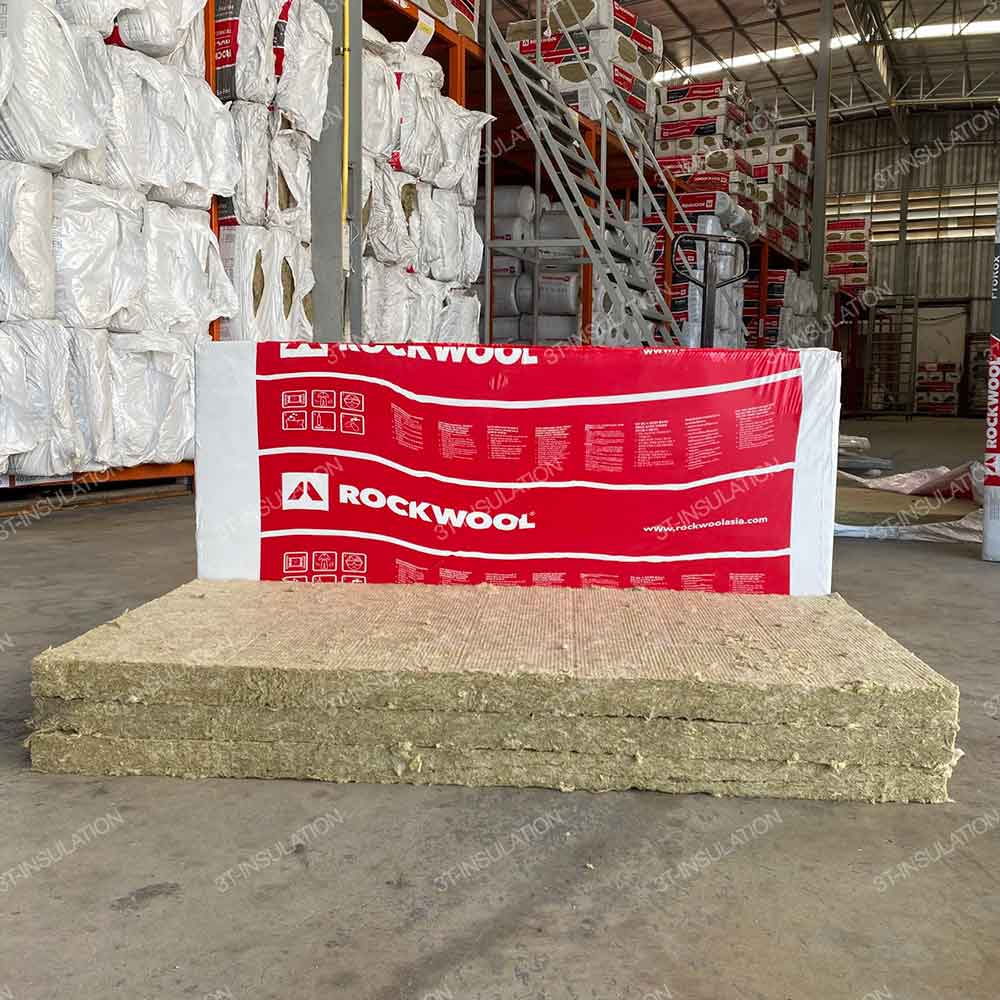 ฉนวนใยหิน ROCKWOOL สำหรับงาน Fire Partition รุ่น ThermalRock S | 3T-INSULATION ฉนวนใยหินความหนาแน่นสูงสำหรับงานป้องกันไฟ