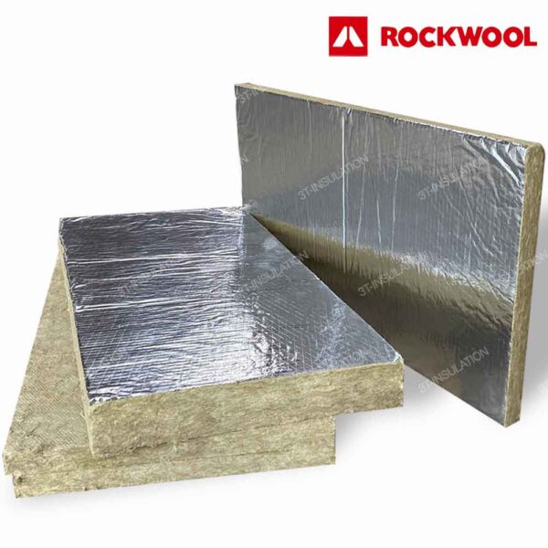 ฉนวนใยหิน ROCKWOOL สำหรับ Fire Barrier รุ่น Conlit H110 | 3T-INSULATION ฉนวนใยหิน ROCKWOOL ปิดผิวด้วยอลูมิเนียมฟอยล์ 1 ด้าน