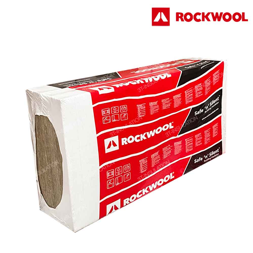 ฉนวนกันเสียง ROCKWOOL รุ่น Safe 'n' Silent Pro | 3T-INSULATION แผ่นกันเสียง ROCKWOOL แผ่นใยหินซับเสียง