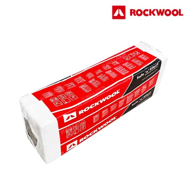 ฉนวนกันเสียง ROCKWOOL รุ่น Safe 'n' Silent Pro | 3T-INSULATION ฉนวนกันเสียง ROCKWOOL รุ่น Safe 'n' Silent Pro ขนาดหน้ากว้าง 400 มม. ยาว 1200 มม.